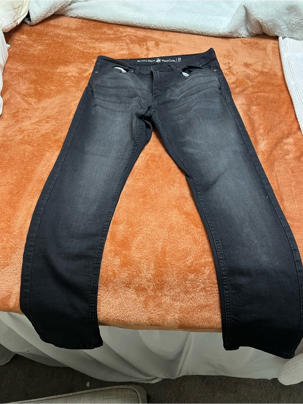 Beverly Hills Polo Club Men's Black Slim Straight Jeans